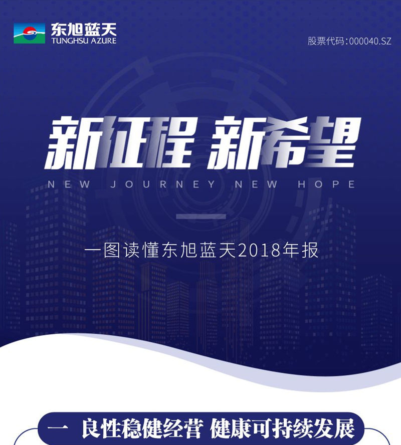 新征程 新希望 一圖讀懂東旭藍天2018年報